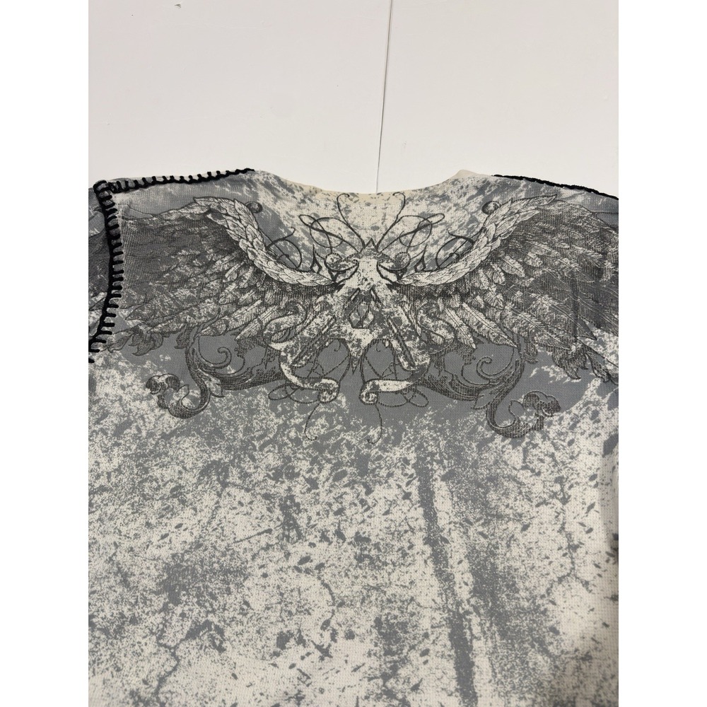 Vintage Y2K Archaic Thermal Long sleeve Shirt Affliction Style Grunge Skate XXL - Picture 12 of 13
